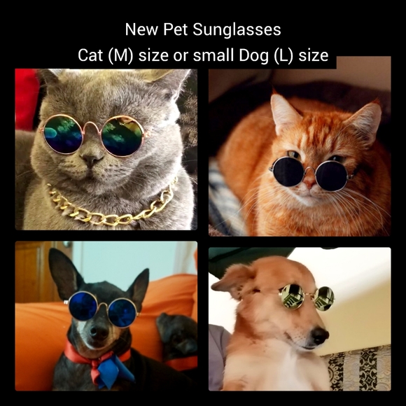 5/25 Pet Sunglasses Cat (M) size or small Dog (L) size - Picture 1 of 16